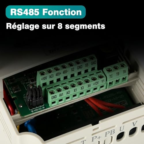 Transformer 220V 380V Frequency Converter Single Phase Input 220V Three Phase Output 380V 2.2KW CNC Frequency Inverter Factory Model JLS-E-2S-2.2GB-4T (with 2m extension cable)
