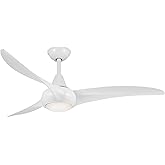 Minka-Aire F844-WH, Light Wave, 52" Ceiling Fan, White