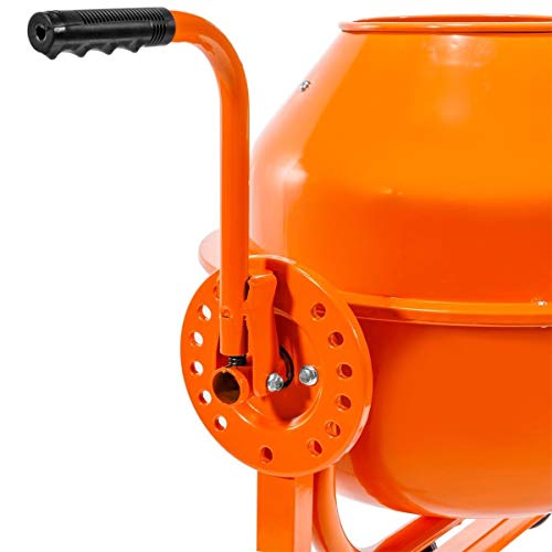 9TRADING Portable 2-1/5cuft Electric Concrete Cement Mixer Barrow Machine Mixing Mortar