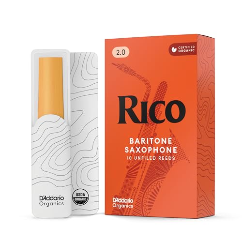 RICO Blätter für Baritonsaxophon Stärke 2.0 (10 Stück)