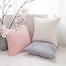 Home Brilliant Plush Faux Fur Deluxe Suede Fluffy Sheepskin Oblong Rectangular Accent Throw Pillow Case Cushion Cover for Bed Spring Decorations, 12x20 Inches, Grey
