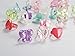 PinkSheep Play Jewelry Set, Including 24 Long Strand of Beads, 24 Bracelets, 24 Rings, Total 72 Pieces, Girls Party Favors