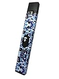 SKIN FOR JUUL VINYL STICKER WRAP FOR JUUL (WRAP THAT JUUL) (BAPE BLUE)