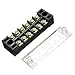 Ninth-City 2pcs 6 Position Double Row Wire Screw Connector Electric Barrier Terminal Strip Panel Block 600V 15A