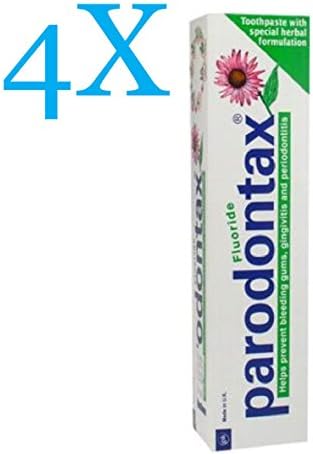 4 x Parodontax Toothpaste - Fluoride - 4 x 75 ml / 2.5 oz