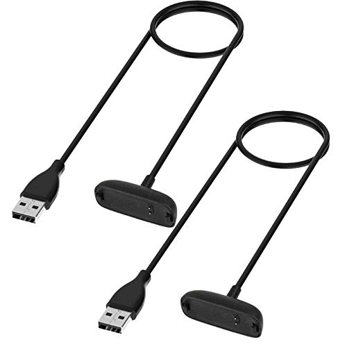 TECHGEAR [2 Pack Replacement USB Charger Cables for Fitbit Inspire 2 & Fitbit Ace 3, USB Charging Power Cable Compatible with Fitbit Inspire 2 & Fitbit Ace 3, Health & Fitness Tracker Wristband