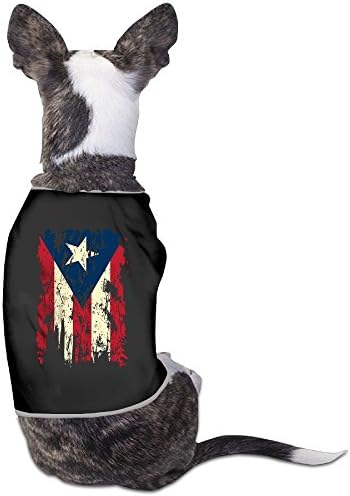 BESINEAWSfAW Puerto Rico Flag Dog&Cat T-shirt Tank Top Vest Pet Clothing For Dogs Or Cats Costume L