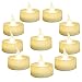 Homemory Warm White Battery LED Tea Lights, Set of 24 Flameless Flickering Tealight Candle, Electric Fake Candle for Votive, Wedding, Party, Table, Dining Room, Gift