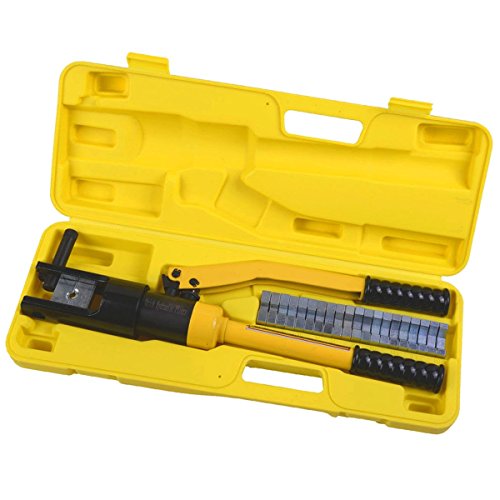 16 Ton C Shape Hydraulic Wire Cable Crimper Tool with Crimping Dies