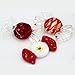 Carrep 15Pcs Vintage Glass Sweets Candy Ornament for Home Party Wedding Christmas Festival Decorations Gift
