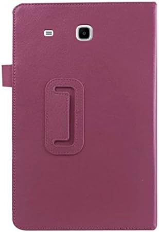 Iusun For Samsung Galaxy Tab E T560/T561 9.6inch Tablet Thinnest and Lightest Leather Cover Case +Tocuh Pen (Purple)