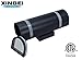 XiNBEi Lighting Outdoor Wall Sconce, Modern Water Proof D Shape Exterior Black Wall Light