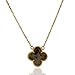 Handmade 18k Gold Brass Fashion Four Leaf Clover Necklace 18