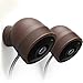 elago Cam Cover Compatible with Google Nest Cam Outdoor (Dark Brown, 2Pcs x 2Set) - Lite Package, All Weather Protective Cover, Blending in, Easy Installation (NOT Compatible with 2021 Battery Model)