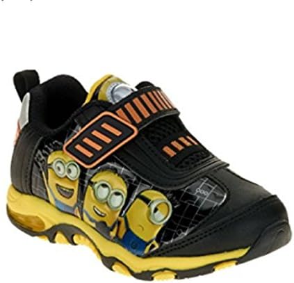 Despicable Me Toddler Boys Minions Light Up Velcro Strap Running Shoes (8)