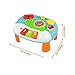 Activity Table for 1 Year Old and Up. 2-in-1 Activity Center for Baby. Interactive Learning Toy Piano and Kids Activity Table with Fun Ocean Characters. Crib Accessories with Detachable Straps