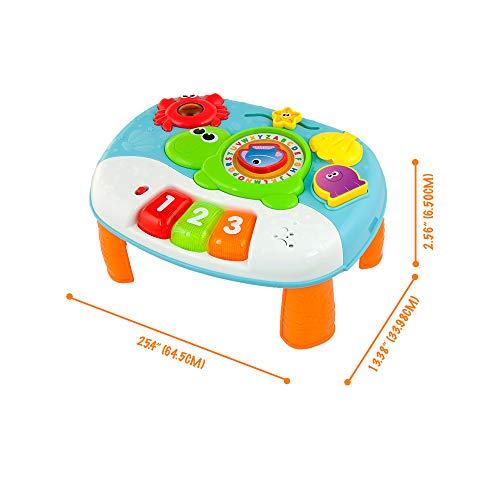 image for KiddoLab Activity Table for 1 Year Old and Up. 2-in-1 Baby Activity Ce