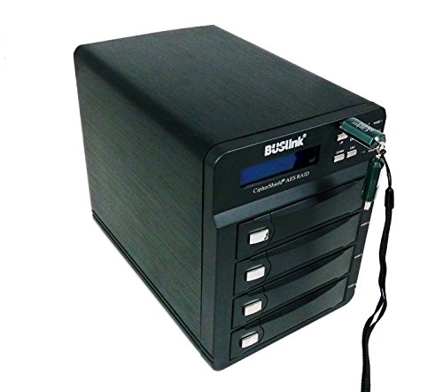 Buslink CipherShield CSE16TSSDB4SU3 16TB 4 bay RAID FIPS 140-2 256-bit AES USB 3.0/eSATA Hardware Encrypted External Desktop SSD Drive