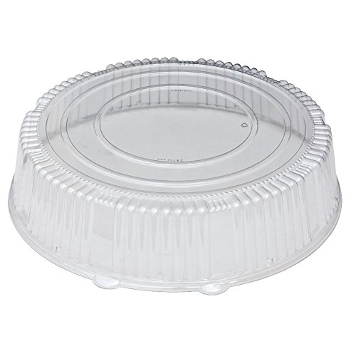 WNA A18PETDMHI CaterLine Plastic Round Catering Tray Dome Lid, 18-Inch, Clear (25-Count)
