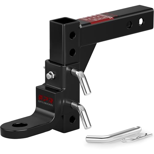 Photo 1 of OPENROAD Adjustable Trailer Hitch Ball Mount, Fits 2-Inch Receiver, 1-Inch Hole, 7500lbs, 9-1/2" Drop/ 8-1/4" Rise Drop Hitch, Tow Hitch for Heavy Duty Truck with Stainless Steel Pins