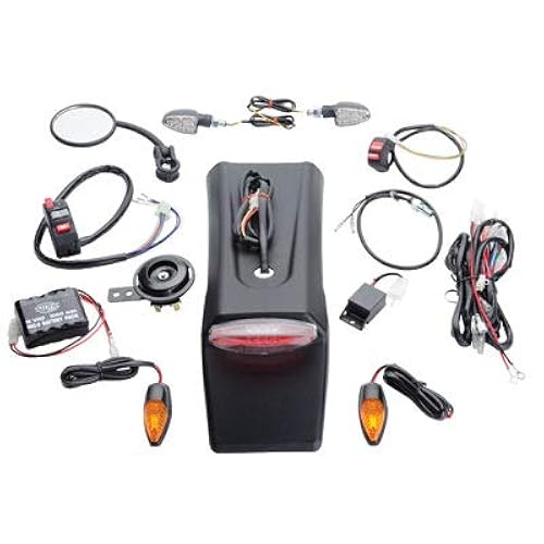 Tusk Universal Motorcycle Enduro Lighting/Street Legal Kit WITH Battery