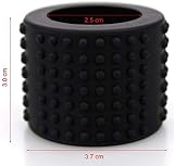 TEITEYER Black Tattoo Grip Cover 25mm Dia Silicone Pen Accessory Shock Absorbent view 3