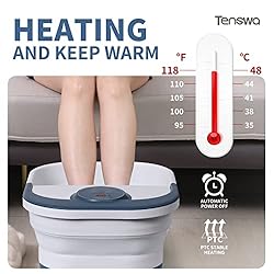 Tenswa Collapsible Foot Spa Bath Massager with
