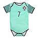 World Cup Baby Cristiano Ronaldo #7 Portugal Soccer Jersey Baby Infant and Toddler Onesie Romper Premium Quality