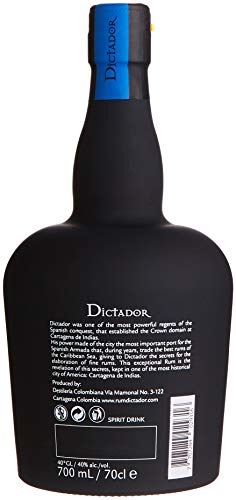 Dictador 20 Years Colombian Aged Rum 40% Vol. 700 ml Geschmack von Kirsche, Karamell und Vanille – Bild 3