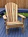 Kilmer Creek Folding Natural Cedar Adirondack Chair with Ottoman Footstool, Amish Crafted