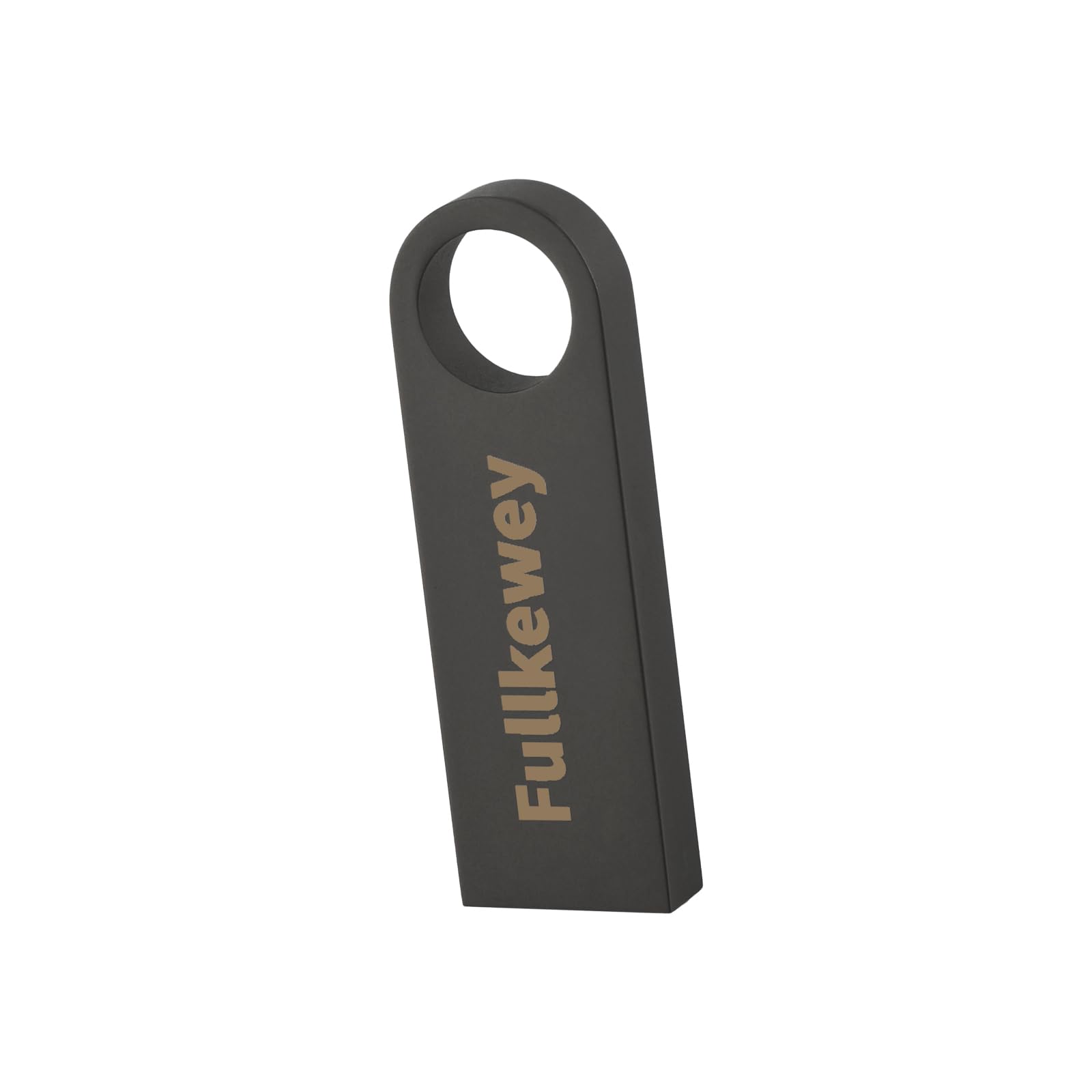 View 1 of 16G/32G/64G/128G Flash Drive, Fullkewey Sleek Metal USB 2.0, Metal Waterproof Compact Pen Drive,Thumb Drive, High Speed Memory Stick for PC Laptop Computer (Gunmetal Gray, 64, GB)
