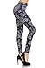 R625-OS Dahlia Mandala Print Fashion Leggings