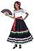 Smiffys womens Authentic Western Sexy Senorita Adult Sized Costume, Black & White, S - US Size 6-8