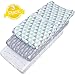 Changing Pad Cover – Premium Baby Changing Pad Covers 4 Pack – Boy or Girl Changing Pad Cover – Pure Cotton Machine Washable Grey and White Changing Table Cover – Diaper Changing Pad Cover Sheets