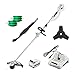 LiTHELi 40V Cordless Grass Trimmer 14 inches 2 in 1 with Brushless Motor, 2.5AH Battery and Charger…