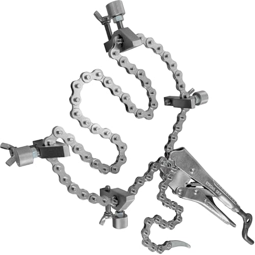 Strong Hand Tools, The Python, Pipe Alignment Chain Pliers, Adjustable Stainless-Steel Contacts,