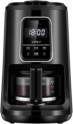 YAeele Bean to Cup Filterkaffeemaschine mit Grinder und Timer 92Cdeg;Fresh-Aroma-Perfect-Glas Permanent…