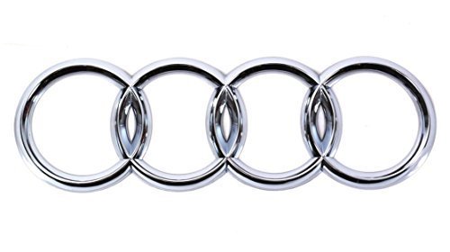 Genuine Rear Trunk Chrome Badge Rings Emblem Audi A4 S4 B6 B7 A3 RS4 2002-