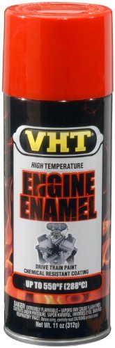 VHT SP123 Engine Enamel Chevy Orange Can - 11 oz. Color: Chevy Orange, Model: SP123, Car & Vehicle Accessories / Parts