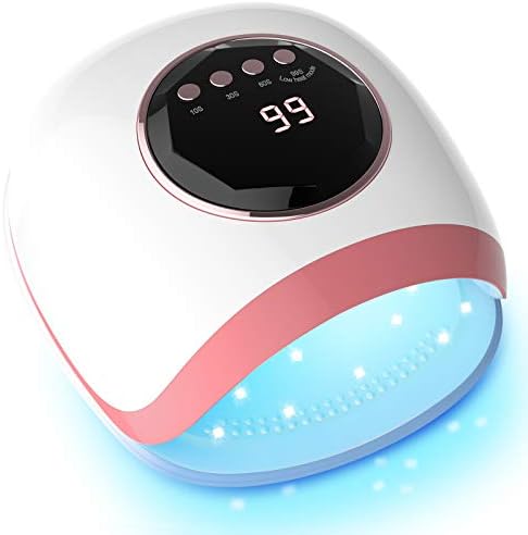 Nail Dryer, UV Nail Light, For Curing Light, For Ranges, 84 W, High Power, Fast Curing 4 Stage Timer Settings, Infrared Detection, Painless Mode, Whitening, Compatible with All Gels, Both Hands and Feet, Japanese Instruction Manual Included (English Language Not Guaranteed)