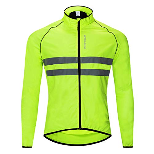 B Blesiya Unisex waterdichte winddichte regenjas fietsjas reflecterende loopjas fietskleding fietsshirt - Image 4
