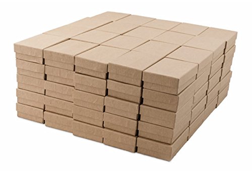 Kraft cotton filled jewelry box #32 (case of 100)