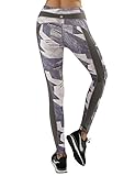 Yoga Reflex Women's Active Printed Running Workout Yoga Pants Leggings (XS-2XL)