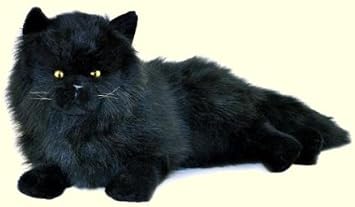 Lifelike Ty Classic Long Black Hair Cat Onyx Plush Himalayan