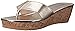 Nine West Women's Croptop Metallic Wedge Pump