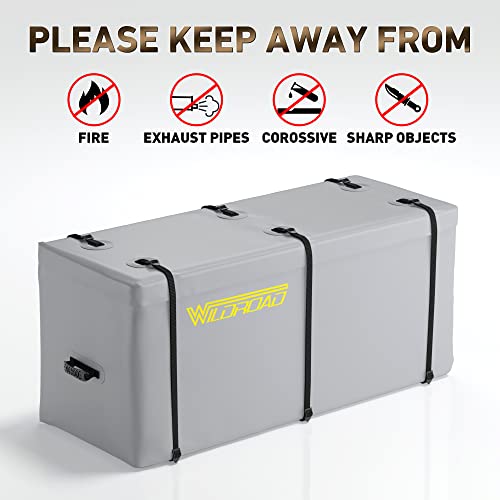 Wildroad Hitch Mount Cargo Carrier Basket 500 LBS Folding Vehicle Cargo