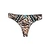 Women's Thong Pantie Mossy Oak Breakup Country Camo with Aqua Accents (Medium)