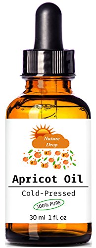 Nature Drop's ORGANIC APRICOT KERNEL OIL 100% Pure/Virgin/Cold Pressed Carrier Oil,For Face, Hair and Body