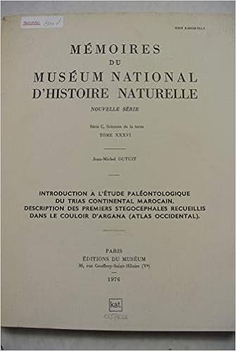 Introduction A L Etude Paleontologique Du Trias Continental Marocain Description Des Premiers Stegocephales Recueillis Dans Le Couloir D Argana De La Terre T 36 French Edition Dutuit Jean Michel 9782856530146 Amazon Com Books