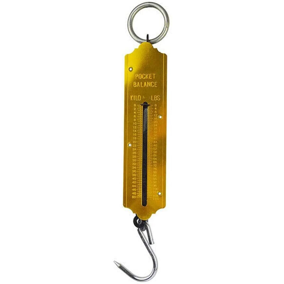 Spring Balance Scales 100KG Hanging Hook Handheld Metal Weighing Scale Kilo & LBS